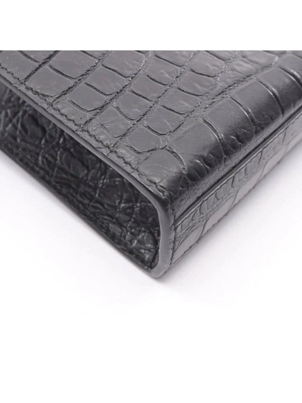 Saint Laurent Paris Shoulder Bag Kate Monogram Croco